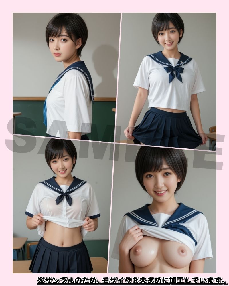 教室えっち画像集 -玲菜（れいな）- サンプル1ページ目