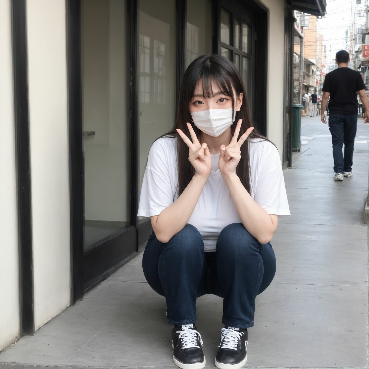 マスクをした素人女子の事後中出し特集 サンプル1ページ目