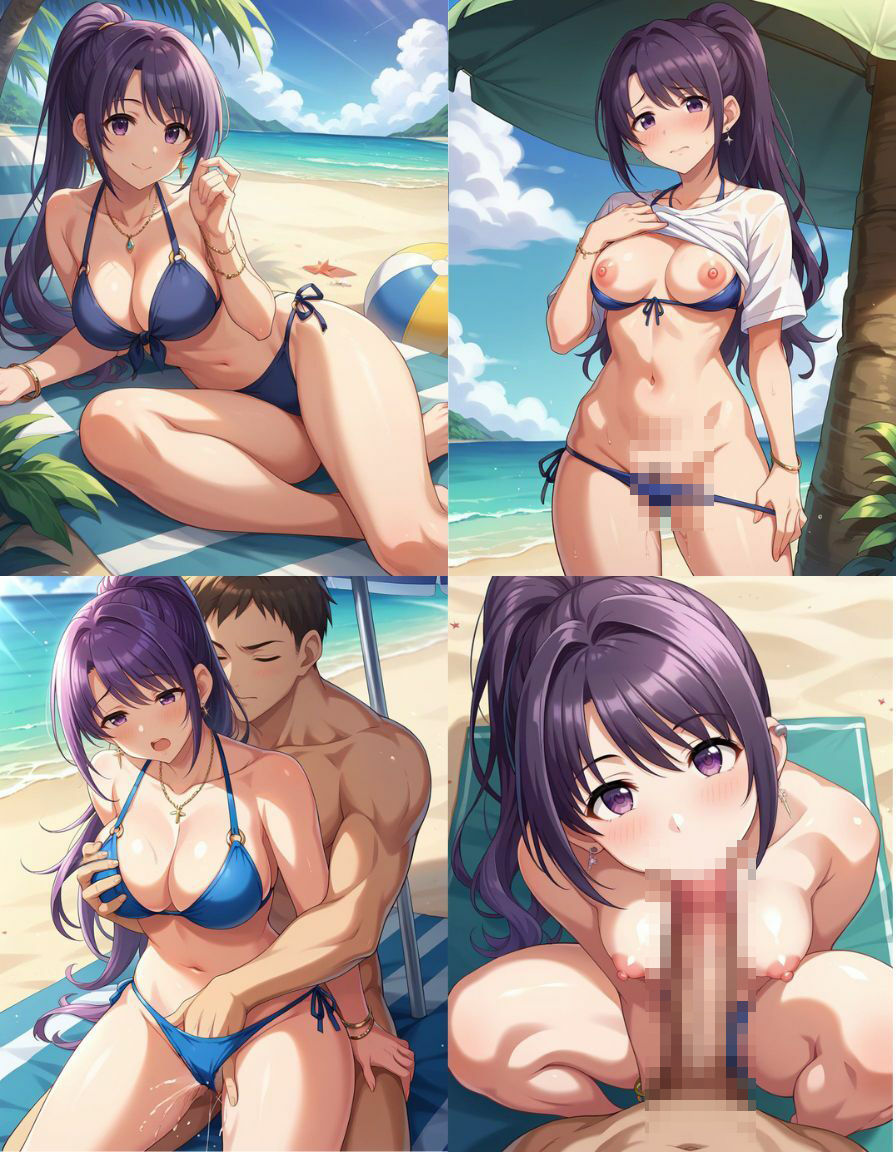 アイドルストリッパー達のエチエチ日記 真夏のぶっかけビーチ編 サンプル5ページ目