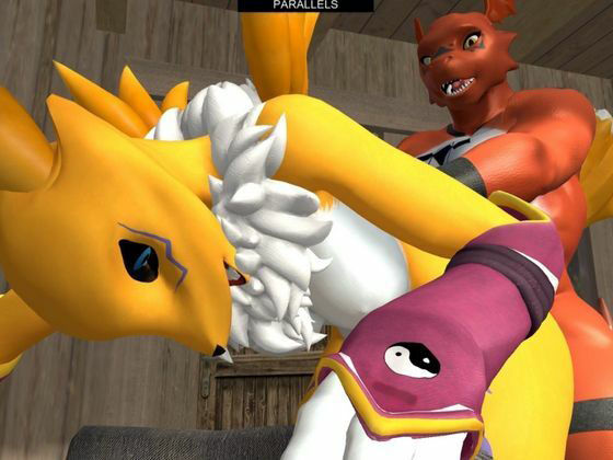 【獣】ケモナー必見！メスケモレナモンのエチエチ交尾でデジタルアドベンチャー【デジモン3D動画】 サンプル4ページ目