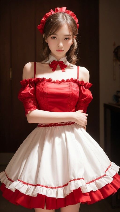 赤ドレスでパシャリ写真集 サンプル1ページ目