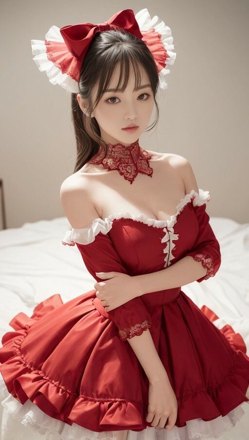 赤ドレスでパシャリ写真集 サンプル5ページ目