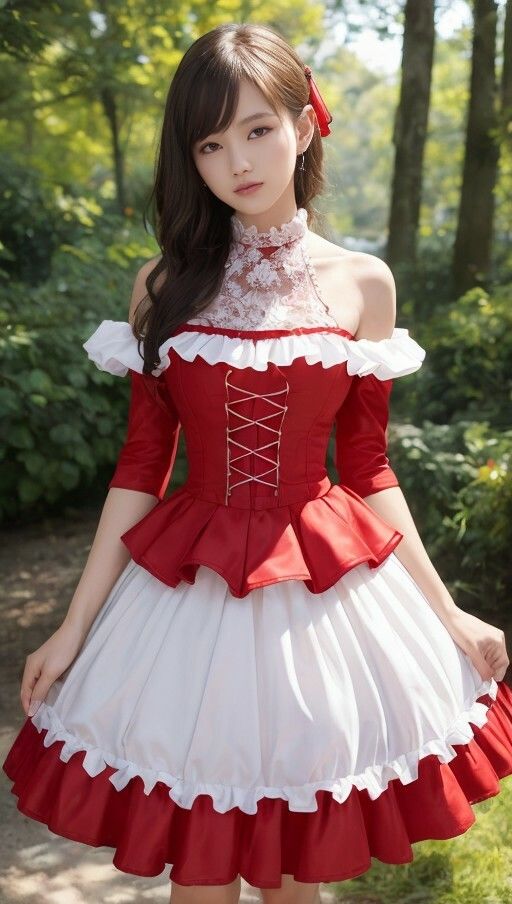 赤ドレスでパシャリ写真集 サンプル6ページ目