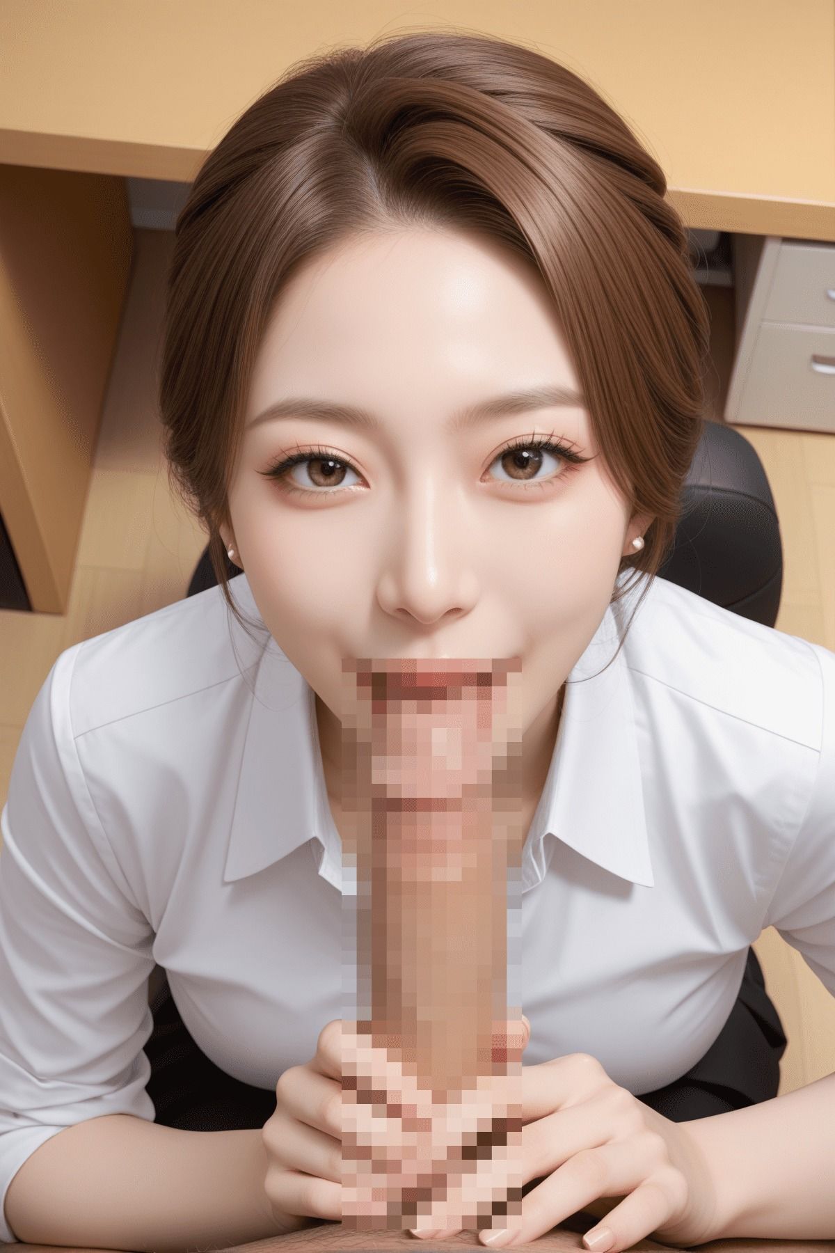 OLのみなさん仕事の合間にサクッとフェラしてください サンプル4ページ目