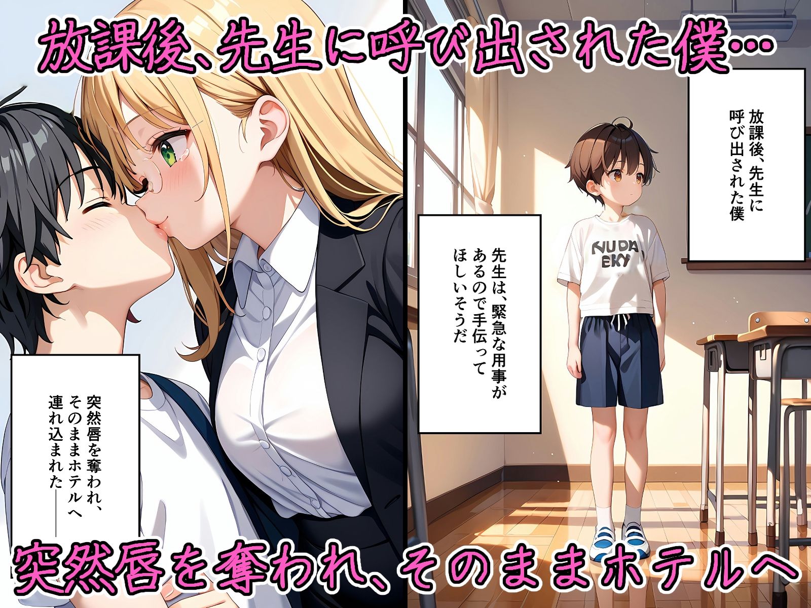 淫乱痴●達に逆レ〇プされちゃった僕。とらぶるのお姉ちゃん3人 サンプル1ページ目