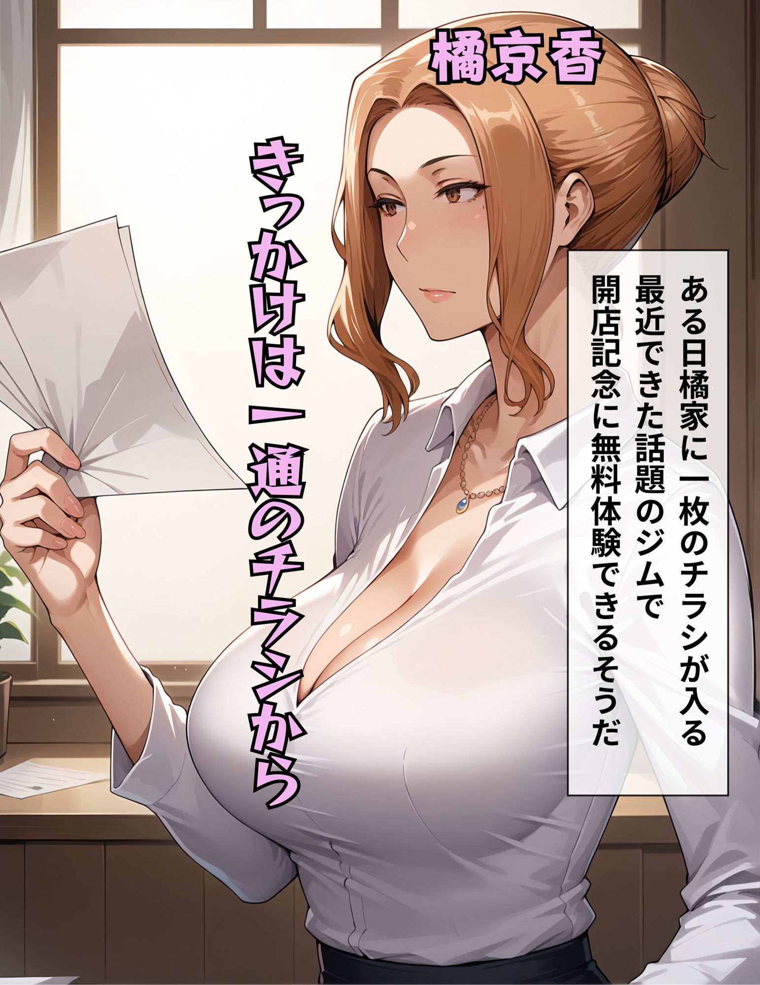 橘家もしもシリーズ えっちなトレーニングジム編 サンプル1ページ目