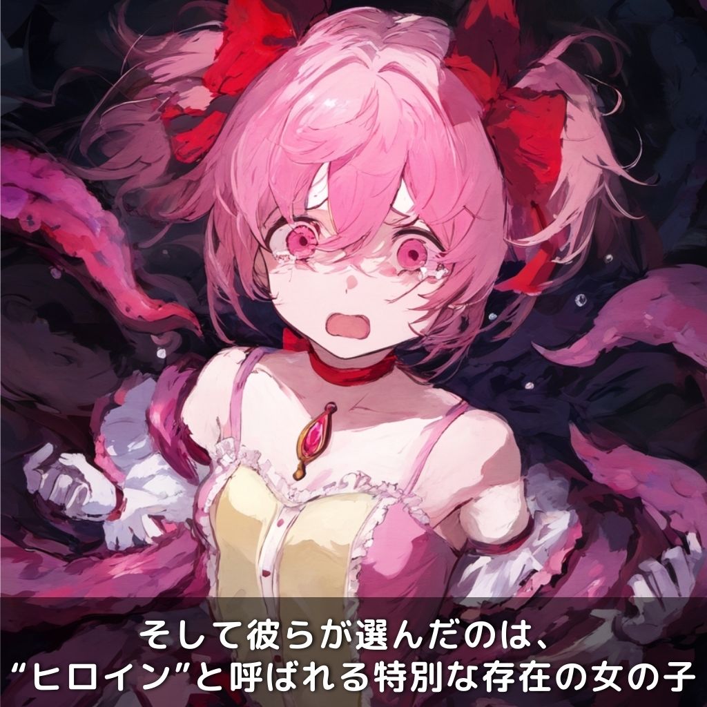 快楽生命体の触手でヒロインが壊れるまでイカされるお話【まどまぎ/鹿目ま●か編】 サンプル2ページ目
