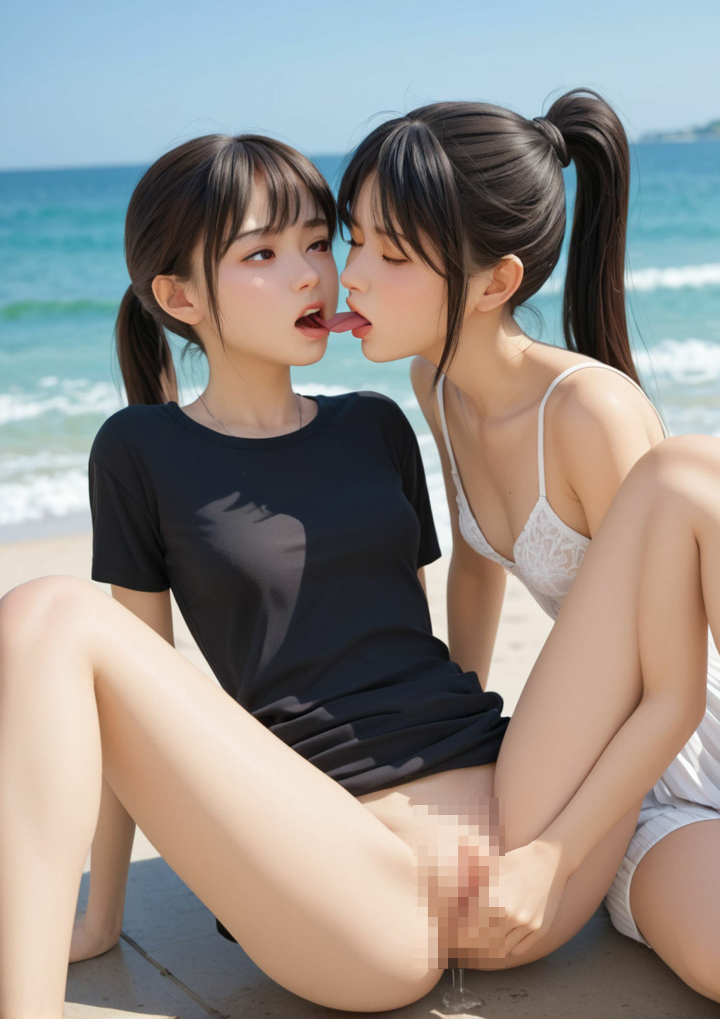 女友達南国海岸H旅行 サンプル2ページ目