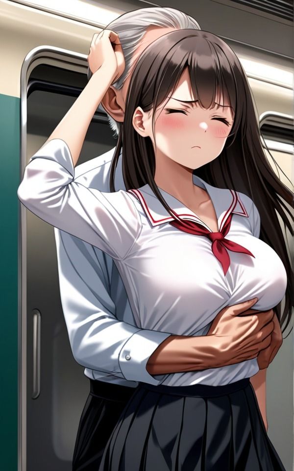 ずっとストーカーしていた可愛い女の子に惚れ薬を●ませてみた自分からキスをしてくるぞ 巨乳制服女子を痴●するつもりが抱きついてきた サンプル3ページ目