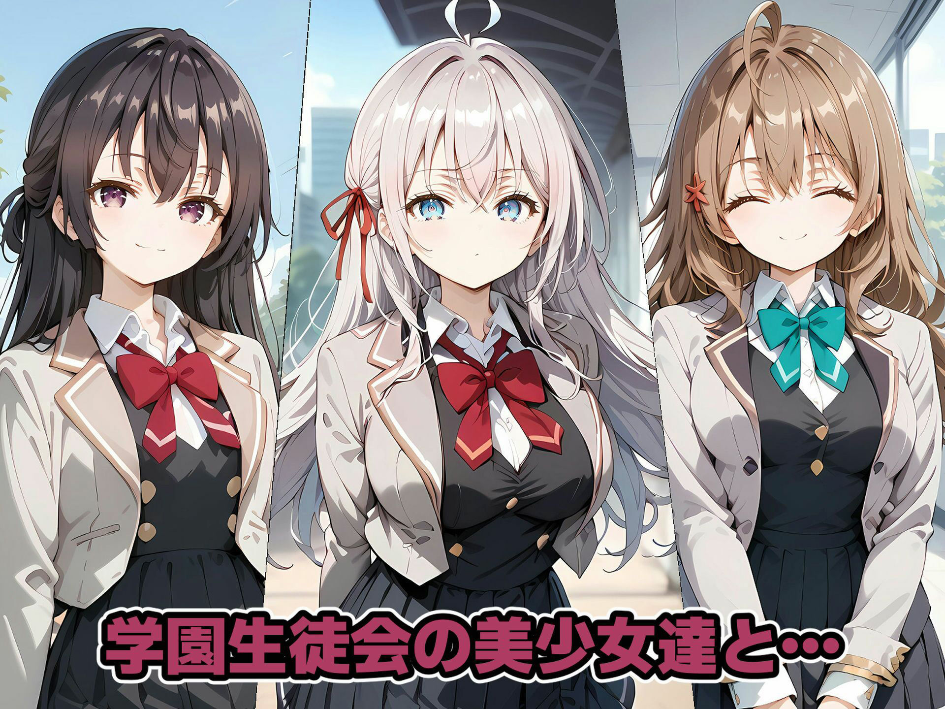 ねらわれた生徒会 催〇おじさんの寝取られ孕ませ生活 サンプル1ページ目