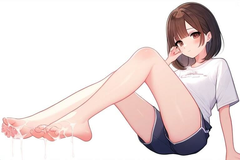 黒髪清楚な女の子とお遊戯〜足コキそして足コキ次も足コキ〜 サンプル1ページ目