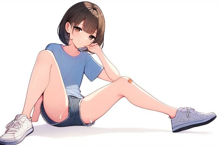 黒髪清楚な女の子とお遊戯〜足コキそして足コキ次も足コキ〜 サンプル4ページ目