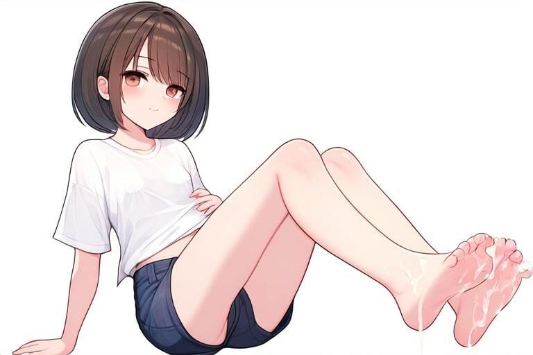 黒髪清楚な女の子とお遊戯〜足コキそして足コキ次も足コキ〜 サンプル10ページ目