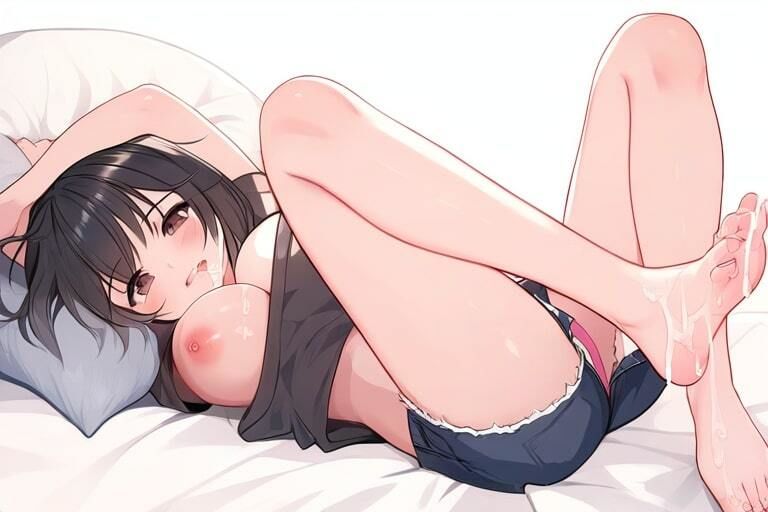 女の子の臭い足の匂いでイク！〜気持ちいいぶっかけの時間だよ〜 サンプル2ページ目