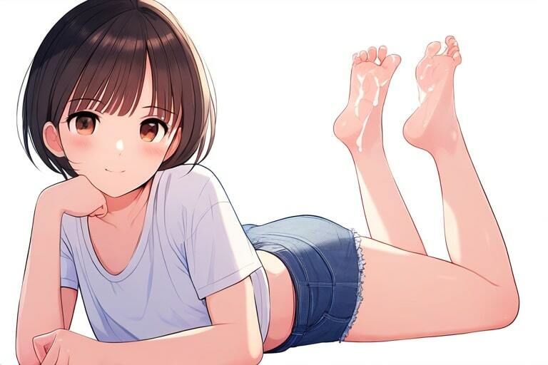 女の子の臭い足の匂いでイク！〜気持ちいいぶっかけの時間だよ〜 サンプル10ページ目