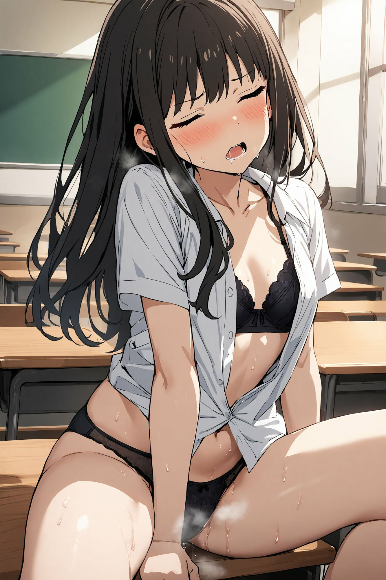 着たままひとりえっち〜井ノ上たきな編〜 サンプル9ページ目