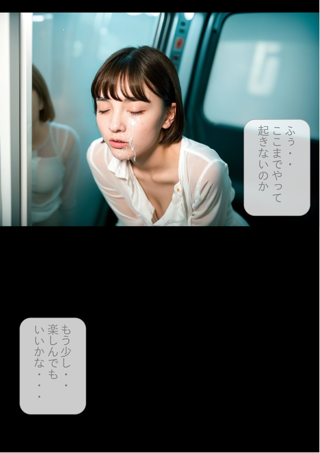 ［ストーリー＋大量画像！］電車で見つけた泥●女 中出し電車痴● サンプル7ページ目