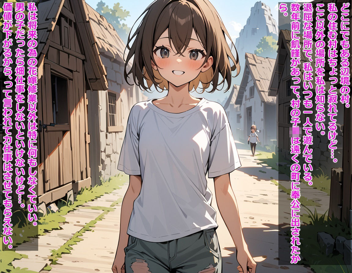 ゴブリンにレ●プされてママになっちゃった村娘の話 サンプル1ページ目