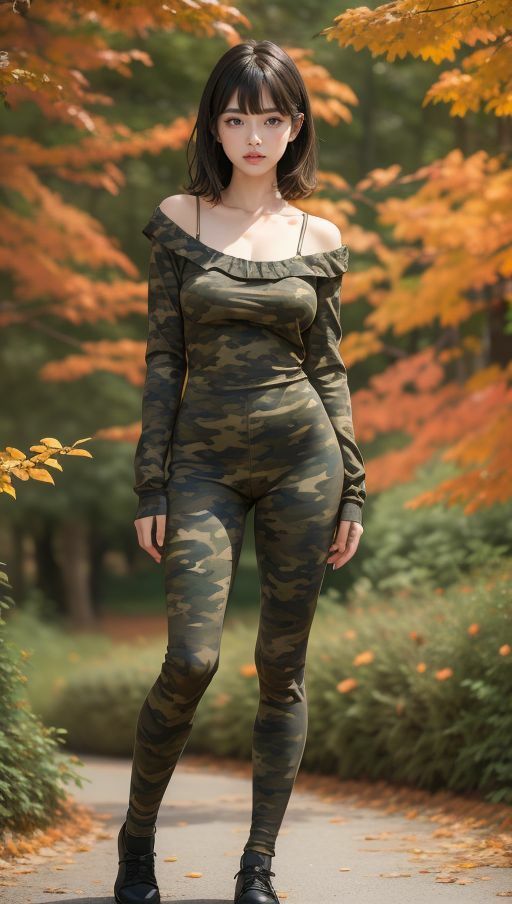 迷彩柄でパシャリ写真集 サンプル5ページ目