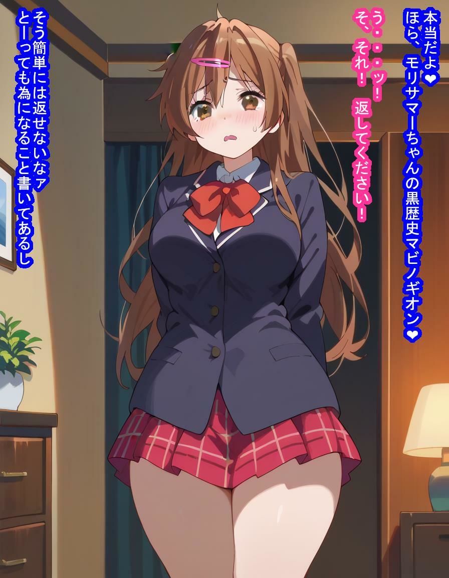 モリサマーちゃんが種付けおじさんにマビノギオン拾われて黒歴史を学校にばら撒かれるか精子を子宮にばら撒かれるか選ぶ話 サンプル7ページ目