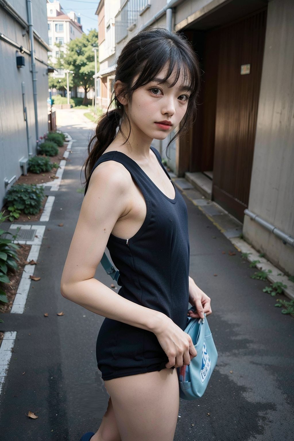 スク水で通学する女子校生 サンプル5ページ目