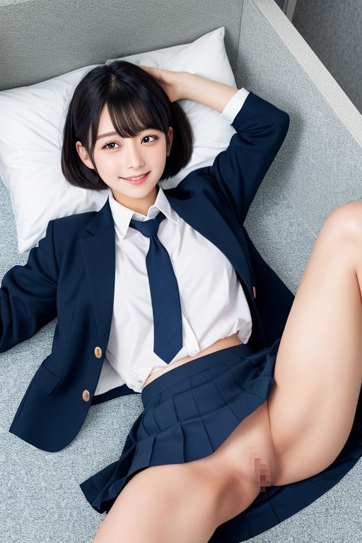 開脚女子校生2 黒髪ボブカット編 サンプル5ページ目