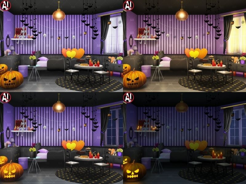 みにくる背景CG素材集『ハロウィン編』part01 サンプル2ページ目