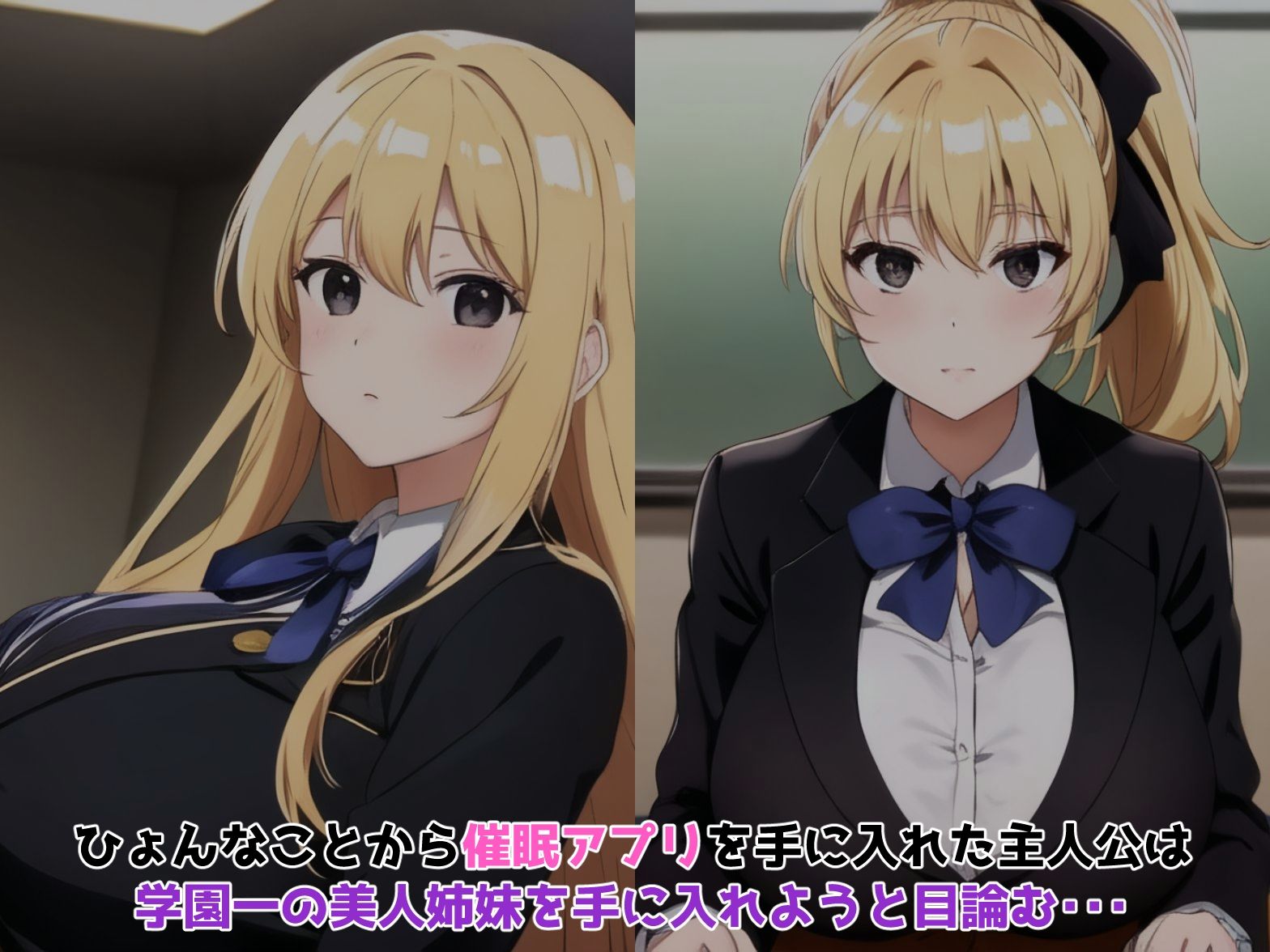 催〇アプリを手に入れた俺、世界を手に入れようと思います。【美人姉妹編】 サンプル1ページ目