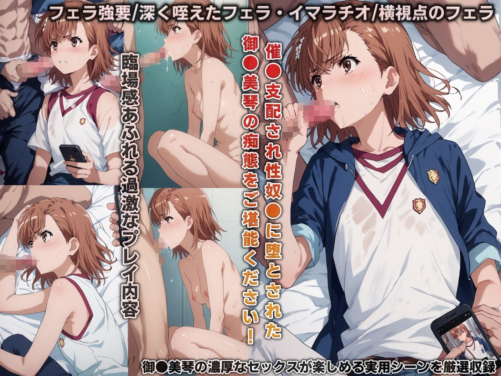 性奴○に堕ちたヒロイン…とある●学の超電磁砲/御●美琴編（催●支配され多様な体位で犯●れ続け快楽堕ち） サンプル2ページ目