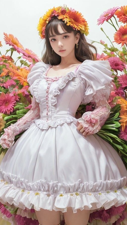 ガーベラとドレスでパシャリ写真集 サンプル1ページ目