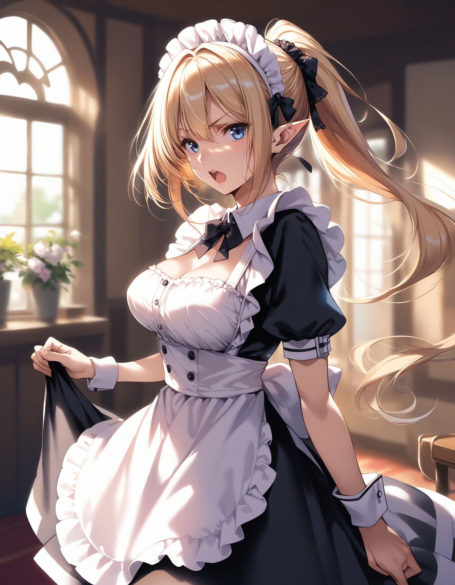 金髪エルフのメイドさんの誘惑2 サンプル2ページ目
