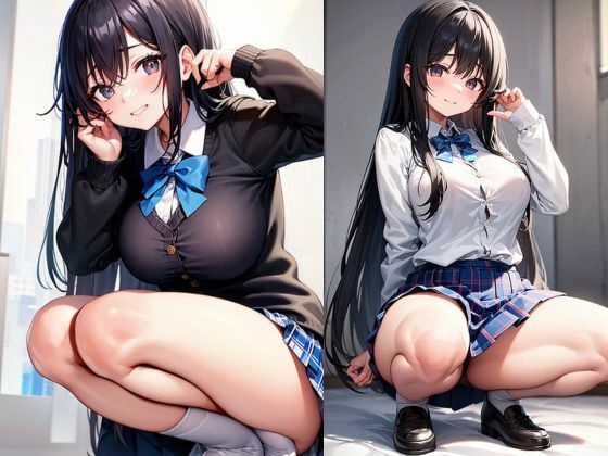 大胆なポーズで迫ってくる淫乱女生徒 サンプル6ページ目