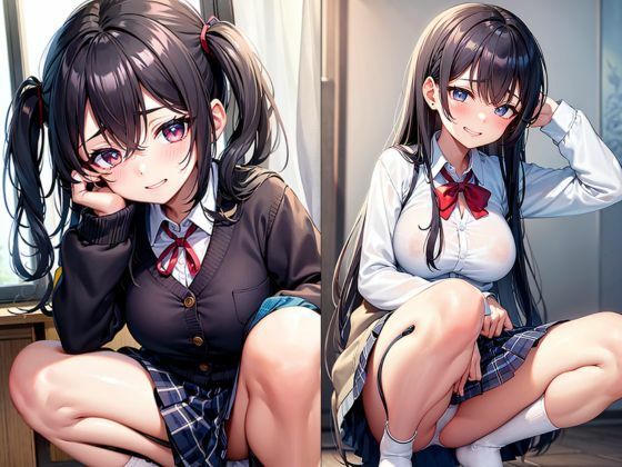 大胆なポーズで迫ってくる淫乱女生徒 サンプル10ページ目