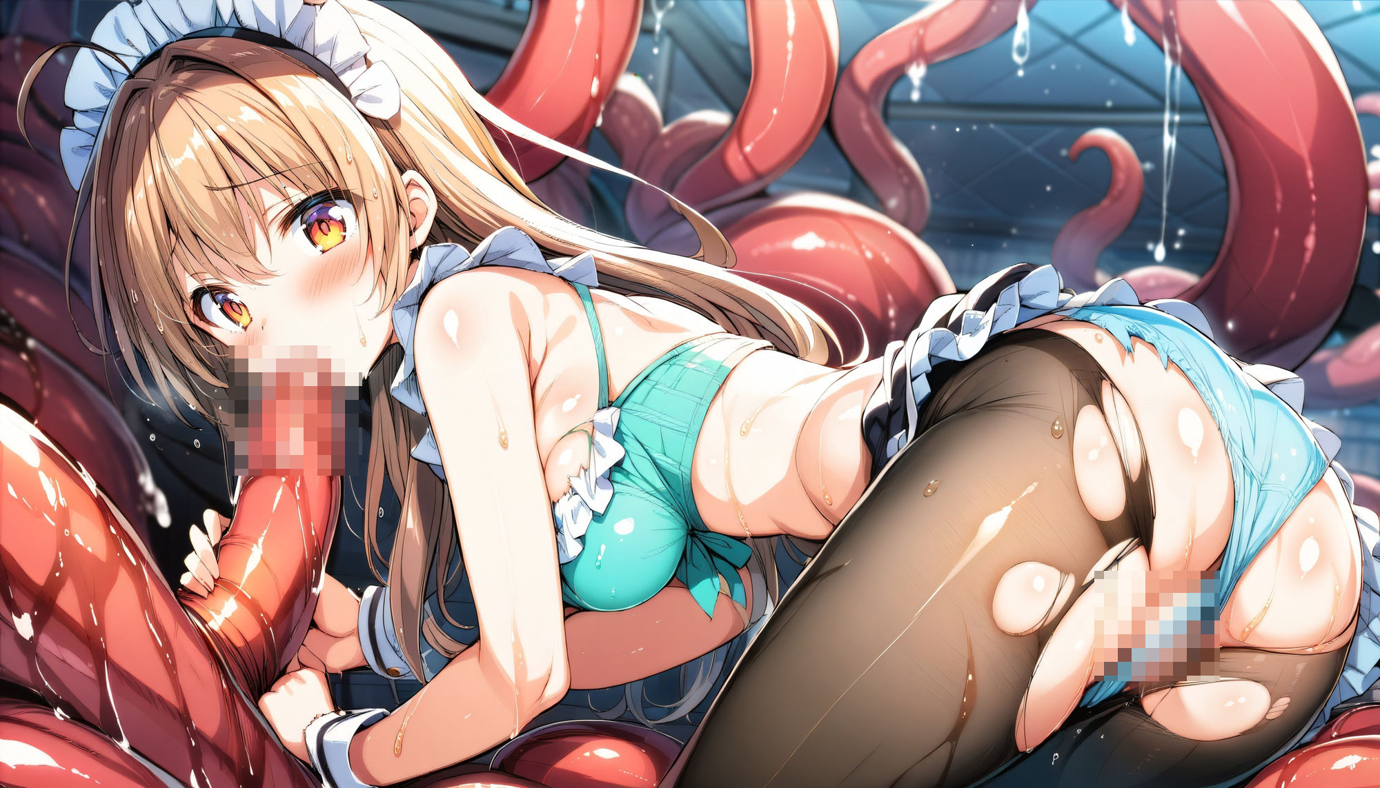 触手に囚われた少女達 〜メイド編〜 Vol.1 サンプル3ページ目