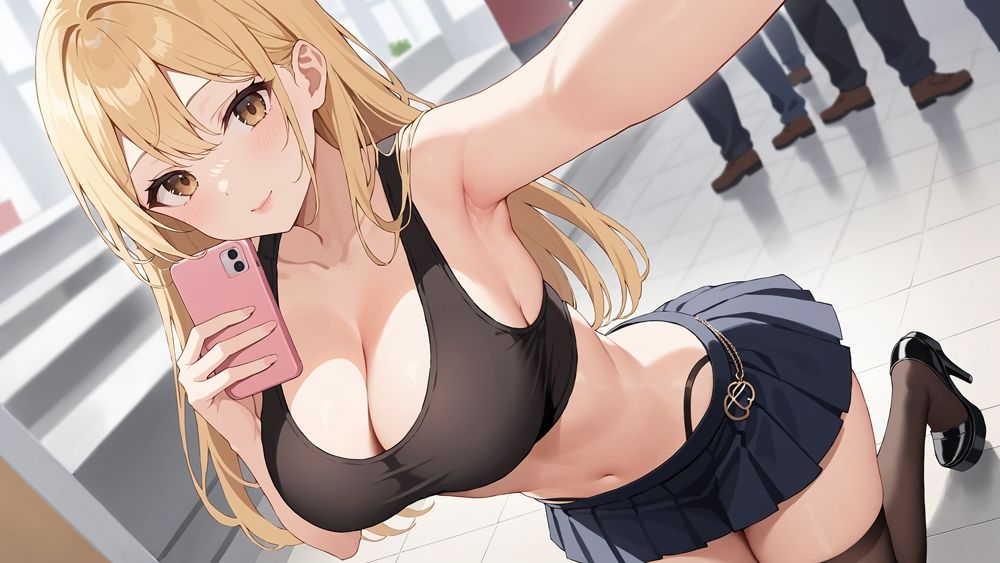 白ギャルビッチちゃんの日常 サンプル2ページ目