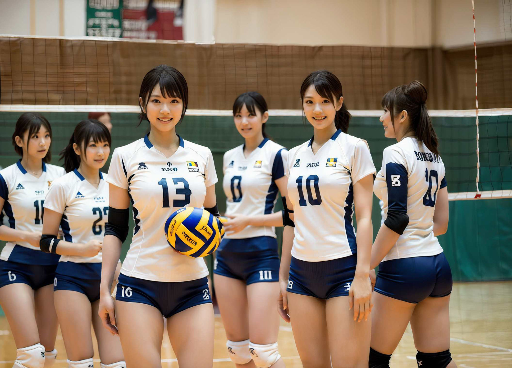 最強 美女軍団 おっぱい巨乳バレー部？ サンプル2ページ目