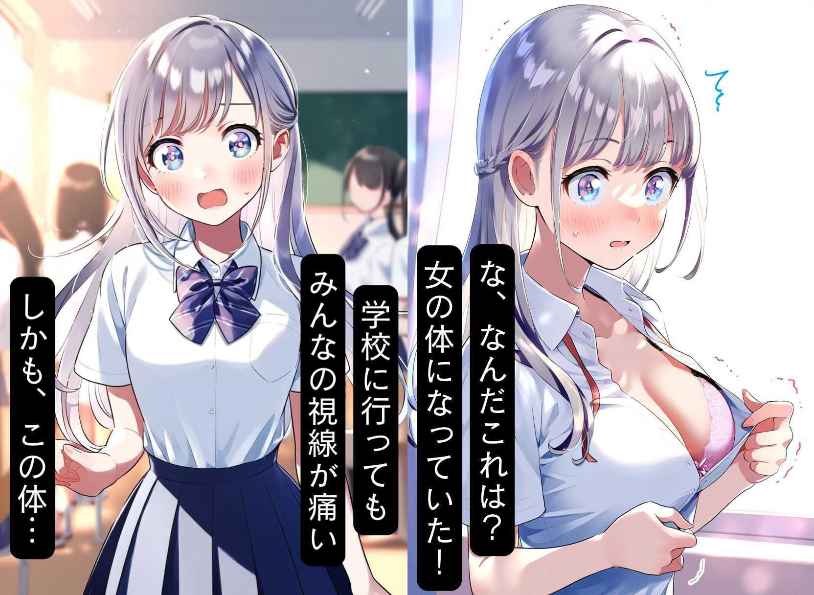 性転換！女体化したら性欲メス堕ち、パパ活おじさんとTSセックス サンプル3ページ目