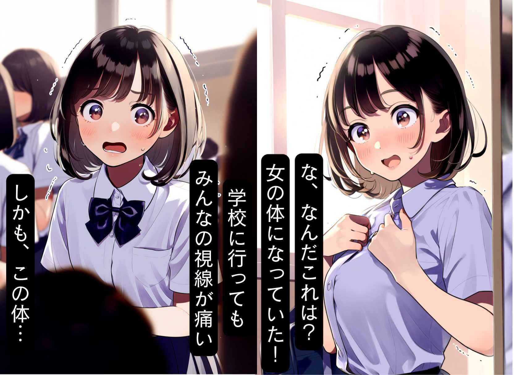 性転換！女体化したら性欲メス堕ち、パパ活おじさんとTSセックス サンプル7ページ目