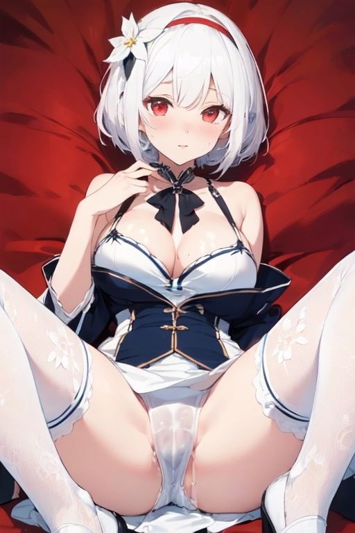 虹かけ誌 アズールレーン イラスト集6 シリアス 飲み干せずに、溢してしまいました サンプル7ページ目