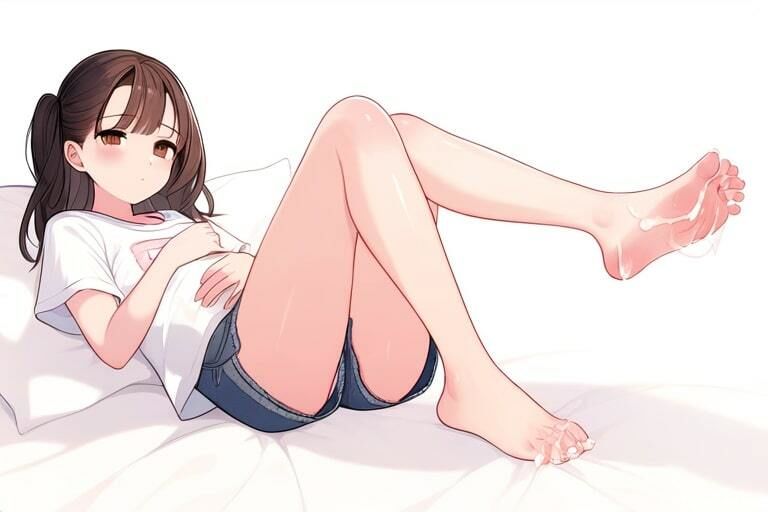 黒髪ショートカットの女の子の足コキ〜気持ちいいこといっぱい〜 サンプル1ページ目