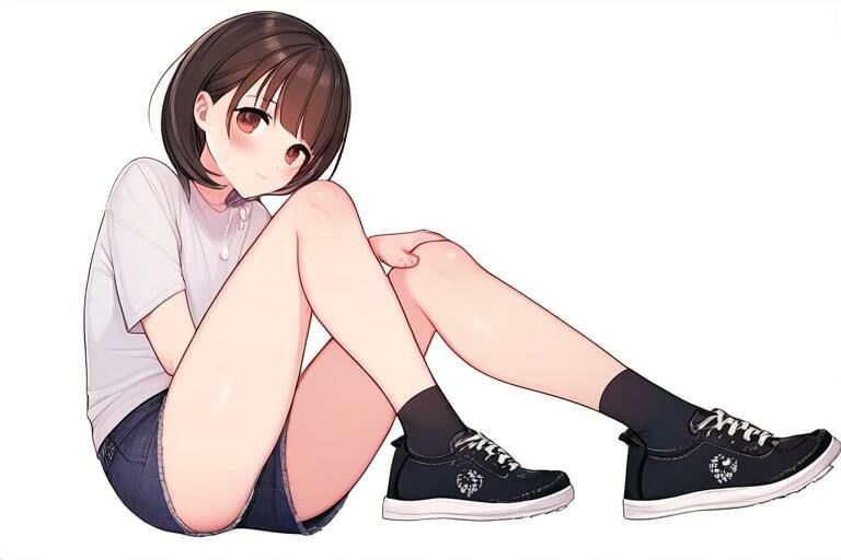 黒髪ショートカットの女の子の足コキ〜気持ちいいこといっぱい〜 サンプル4ページ目