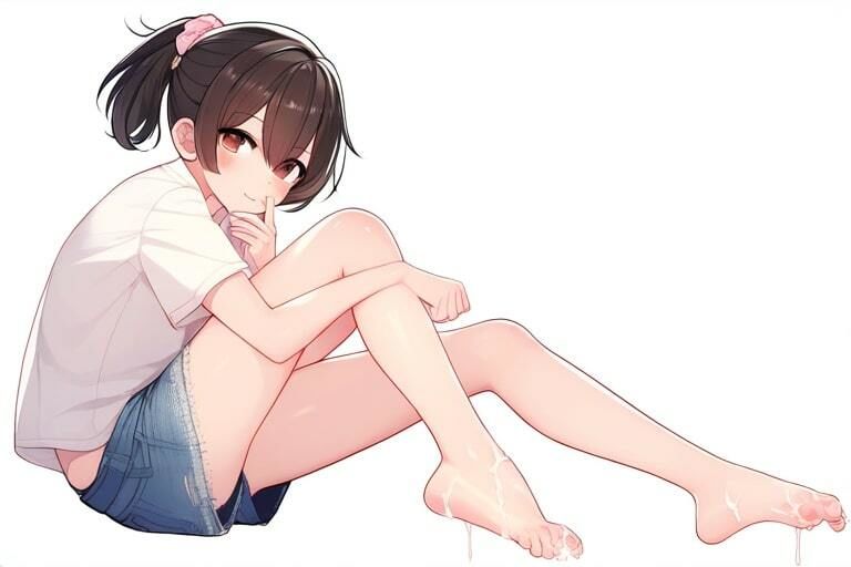 黒髪ショートカットの女の子の足コキ〜気持ちいいこといっぱい〜 サンプル8ページ目