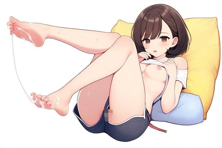 黒髪ショートカットの女の子の足コキ〜気持ちいいこといっぱい〜 サンプル10ページ目