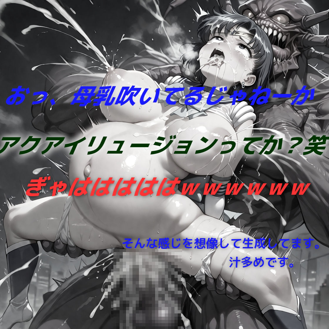 美少女戦士敗北フルボッコ屈辱姦 水〇亜美 サンプル10ページ目