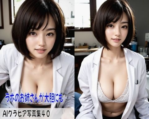 AIグラビア写真集40〜ラボのお姉さんが大胆にも・・・〜 サンプル1ページ目