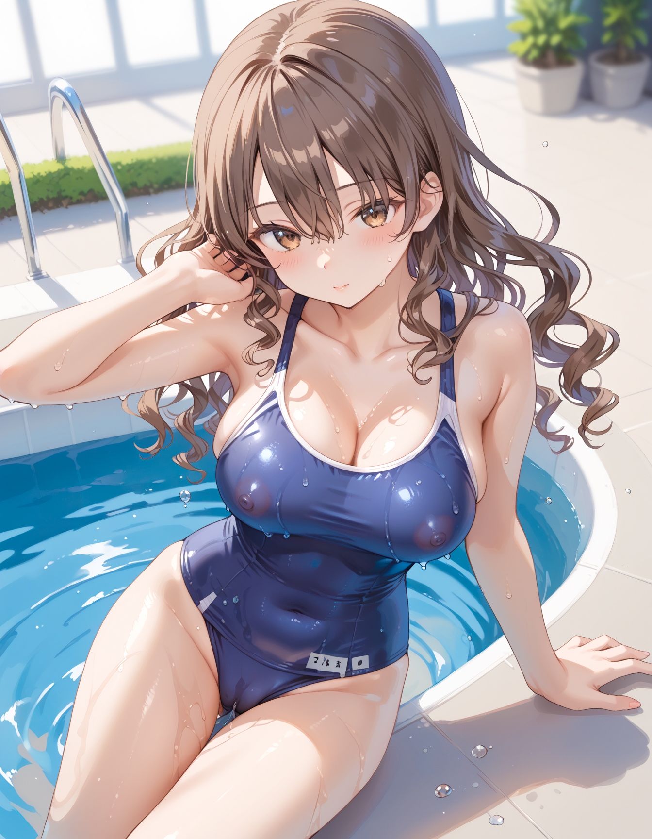 各クラスの1軍女子が、スク水や競泳水着でデカチンの先輩や彼氏にバチボコに中出しされてメス堕ちしちゃった件w 2 サンプル2ページ目