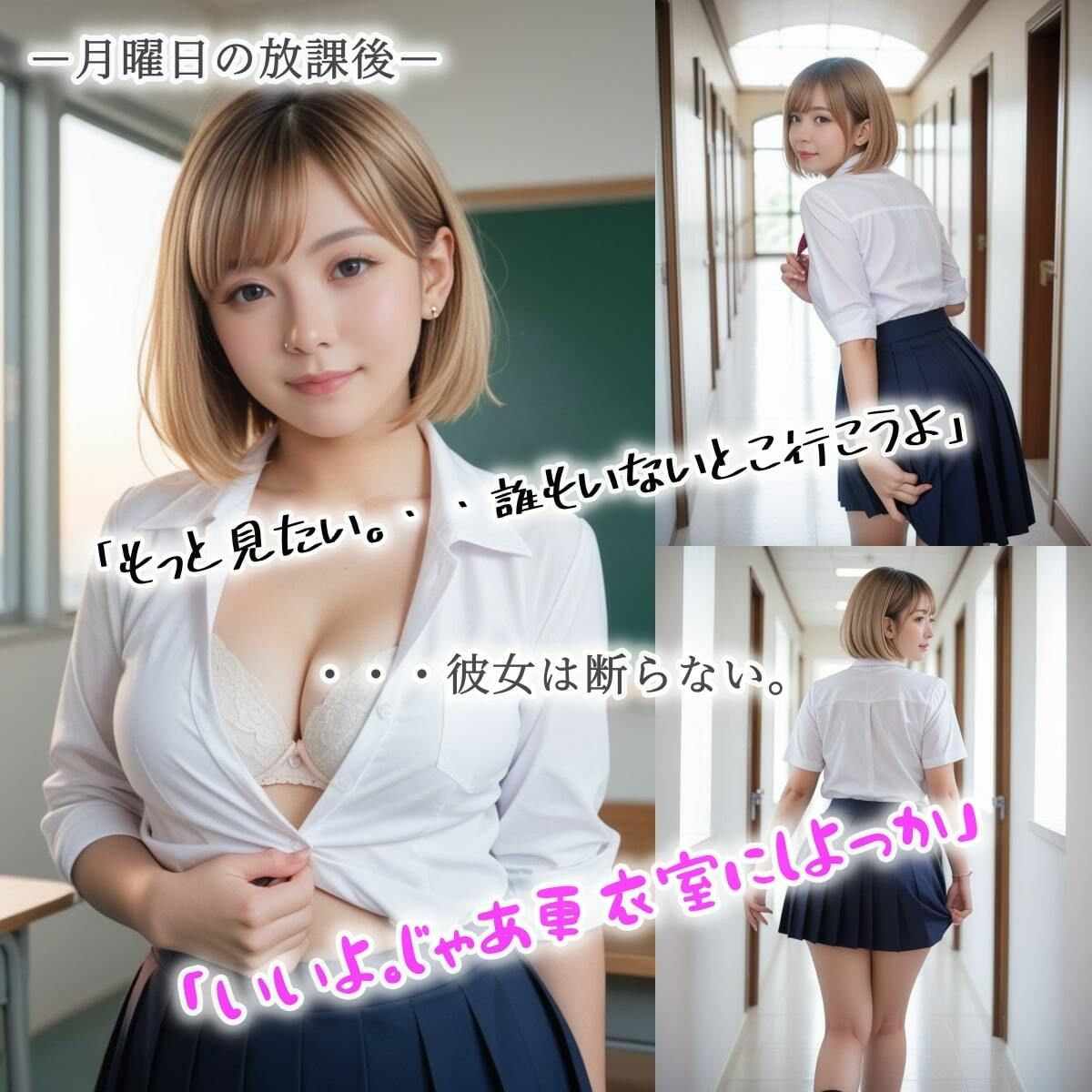 いいなりギャル〜更衣室でおま〇こ＆ぶっかけ〜 サンプル4ページ目