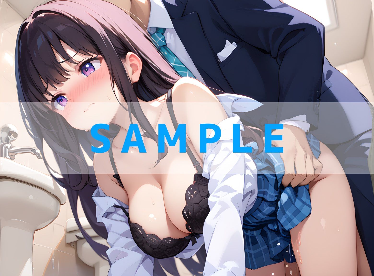 制服×トイレえっち .Vol1 サンプル9ページ目