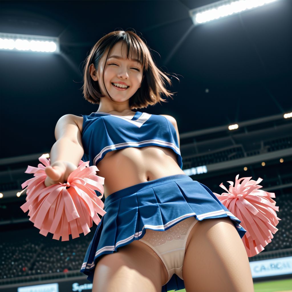 生パンツのチアガールたち サンプル4ページ目