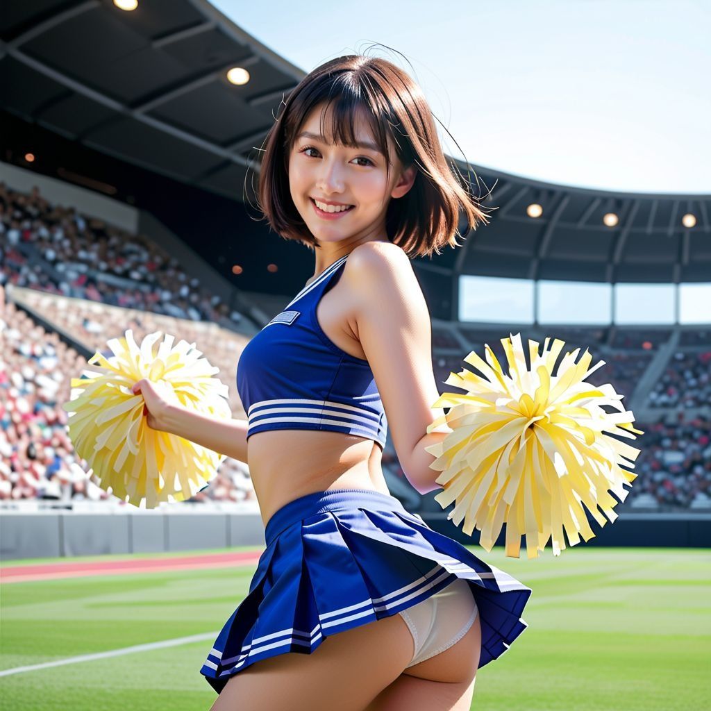 生パンツのチアガールたち サンプル7ページ目